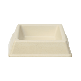 Square Bamboo Bowl (Color: Cream)