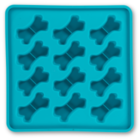Messy Mutts Framed Silicone Treat Making Mold (Color: Blue, size: 10in x 10in)