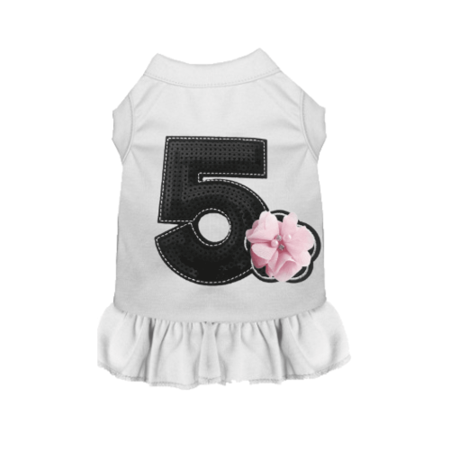 Chiffon No. 5 Flower- Dog Dress