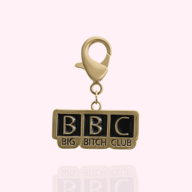 "BBC: Big Bitch Club" Dog Collar Charm (Color: gold)
